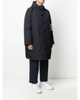 Thom Browne ダウンフィル フード付き フットボール 4バー パーカー - サムネイル3