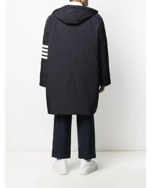 Thom Browne ダウンフィル フード付き フットボール 4バー パーカー - サムネイル4