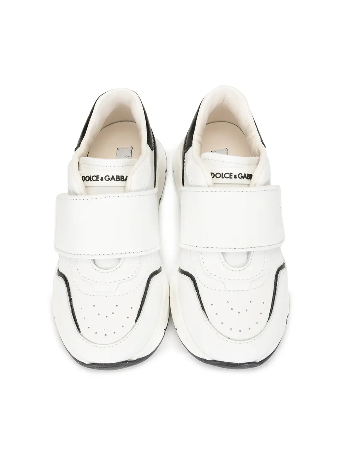 Dolce & Gabbana Kids ロゴ刺繍のタッチストラップ トレーナー - 画像3