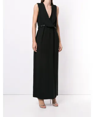 Delpozo Vネック ロングドレス - サムネイル3