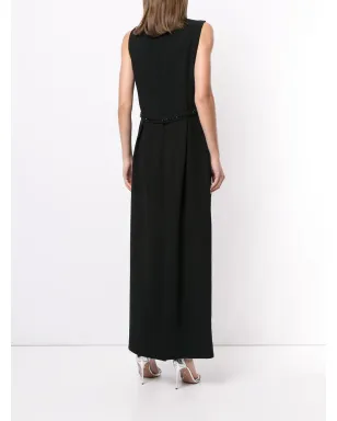 Delpozo Vネック ロングドレス - サムネイル4