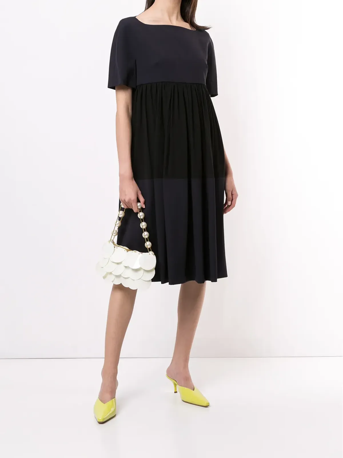 Delpozo カラーブロック ミディドレス - 画像2