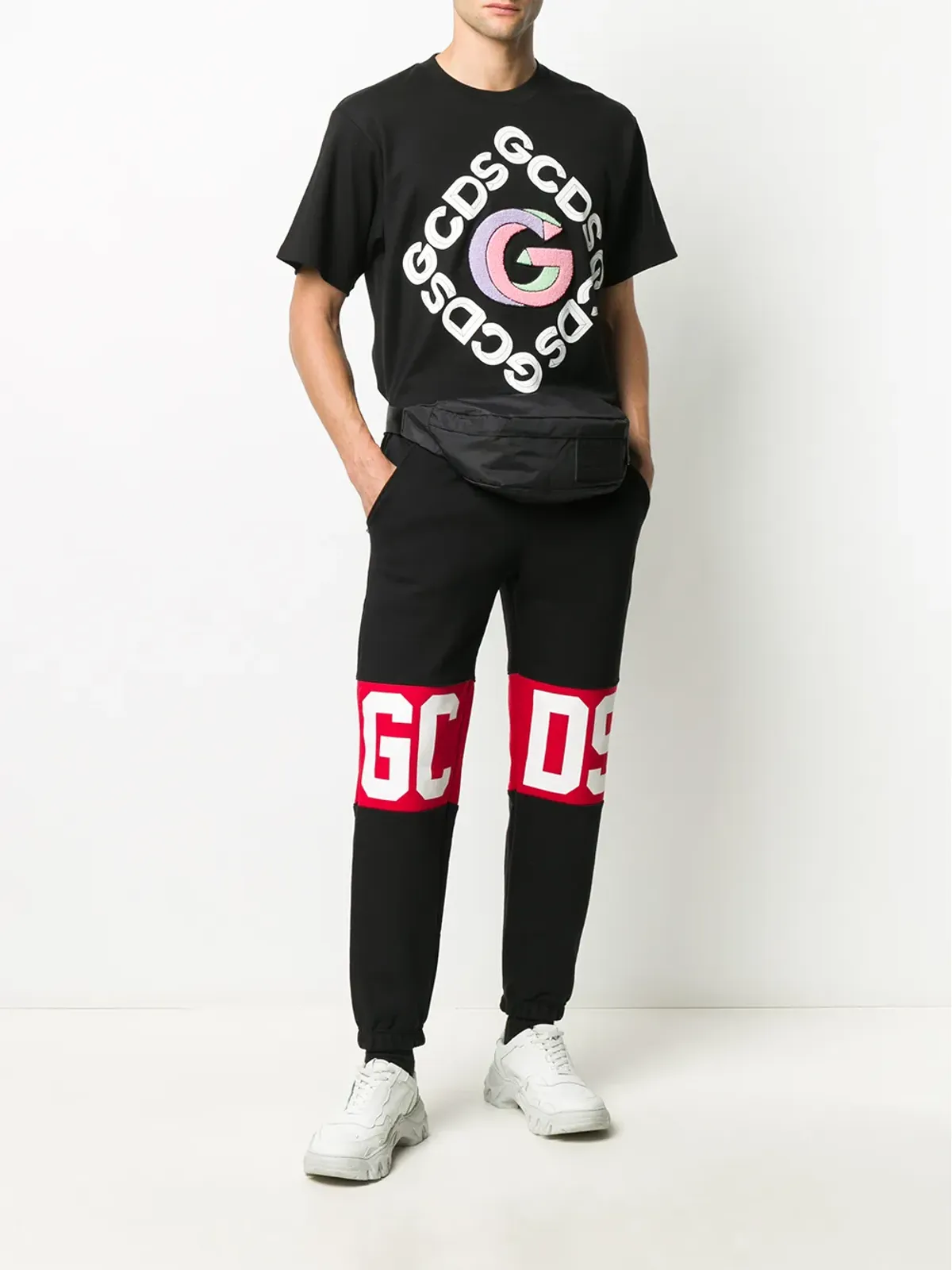 GCDS ロゴプリント トラックパンツ - 画像2