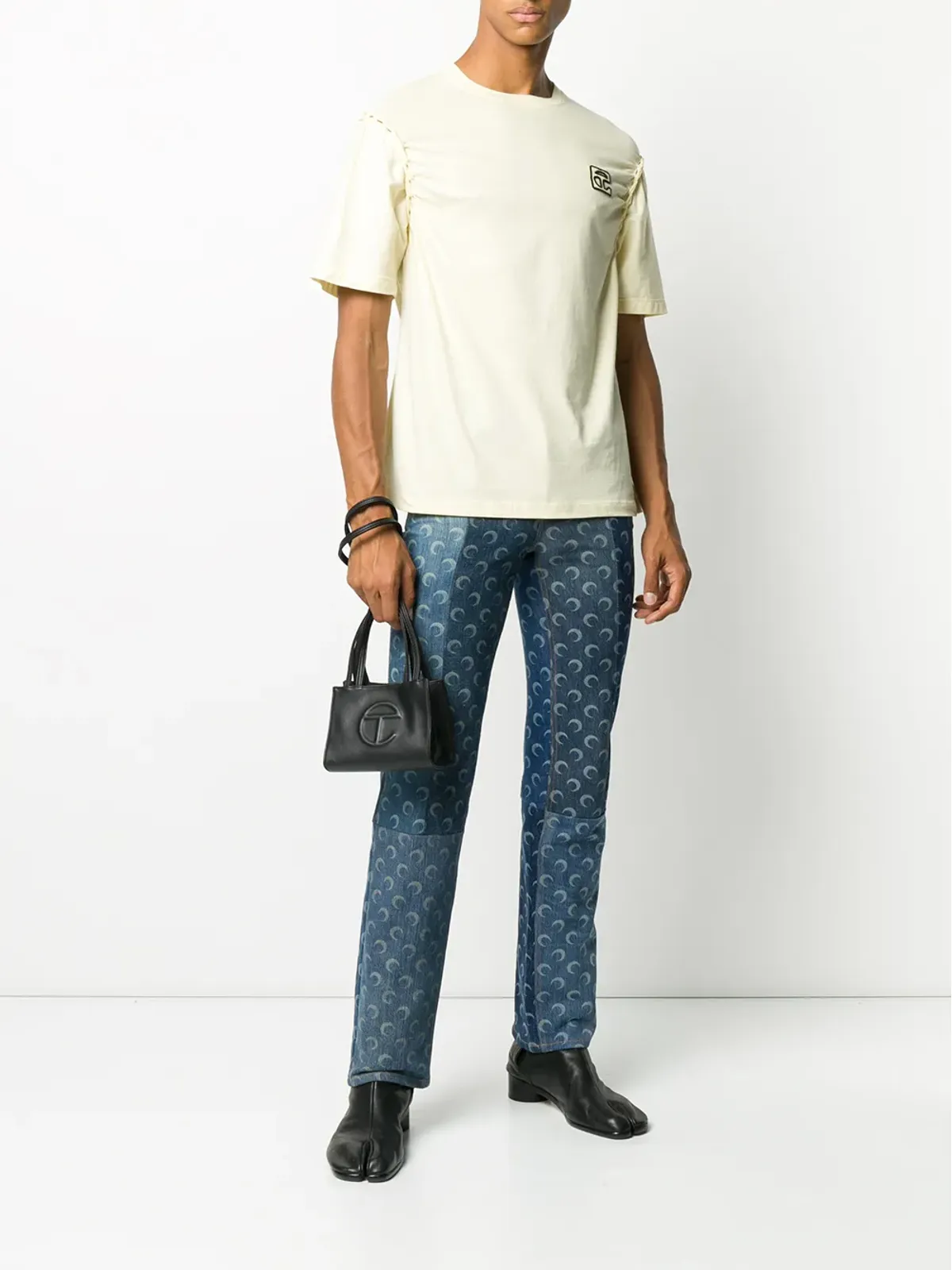 Telfar 編み込み縫い目 Tシャツ - Neutrals - 画像2