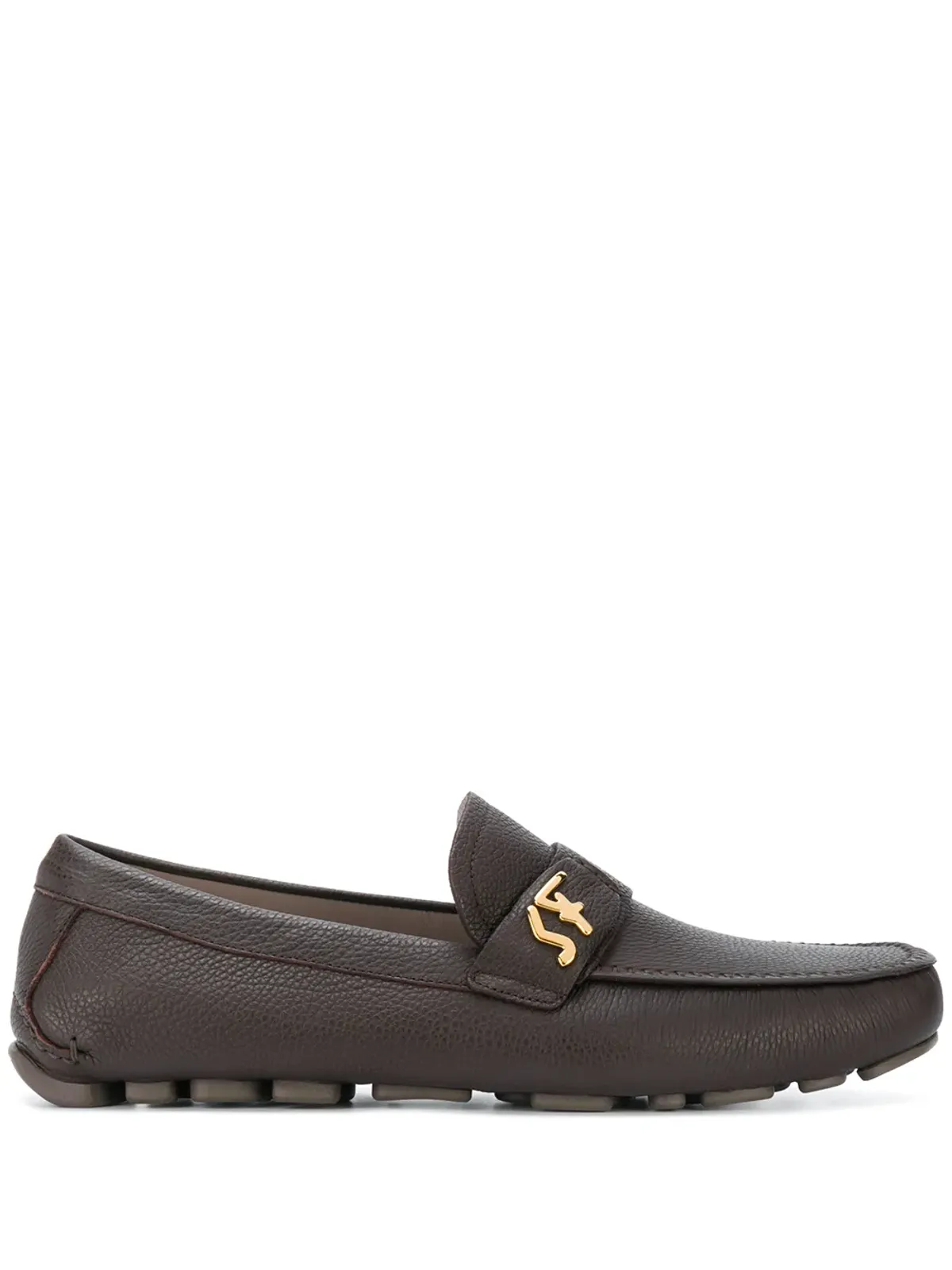 Ferragamo シグネチャー ラウンドトゥ ローファー - ブラウン - 画像1