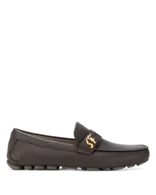 Ferragamo シグネチャー ラウンドトゥ ローファー - ブラウン - サムネイル1