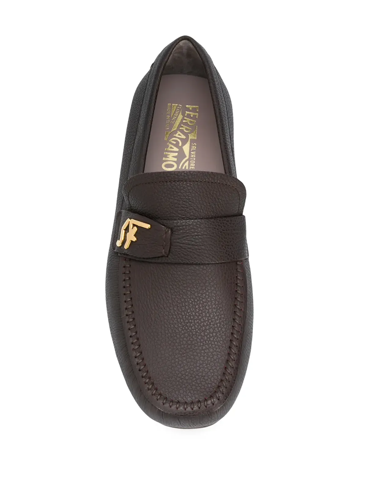 Ferragamo シグネチャー ラウンドトゥ ローファー - ブラウン - 画像4