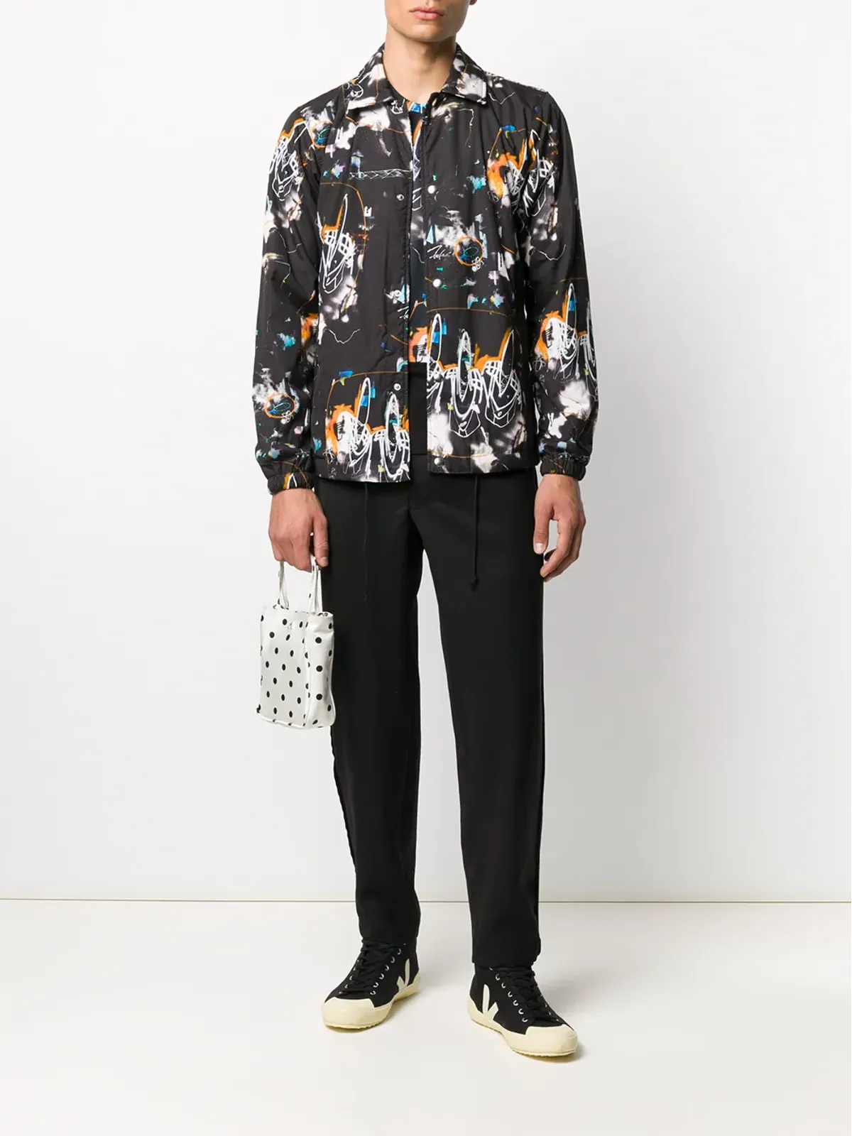 Comme Des Garçons Shirt アブストラクトプリント シャツジャケット - 画像2
