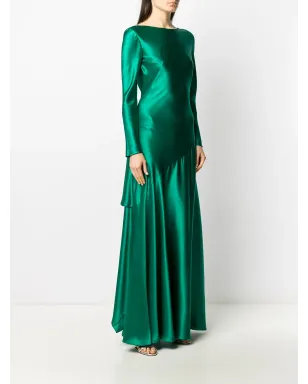 Alberta Ferretti Vバック・フレアガウン - サムネイル3