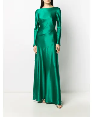 Alberta Ferretti Vバック・フレアガウン - サムネイル4