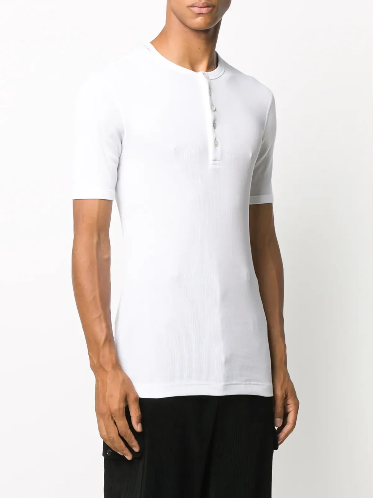 Dolce & Gabbana ファインリブ コットン Tシャツ - 画像3