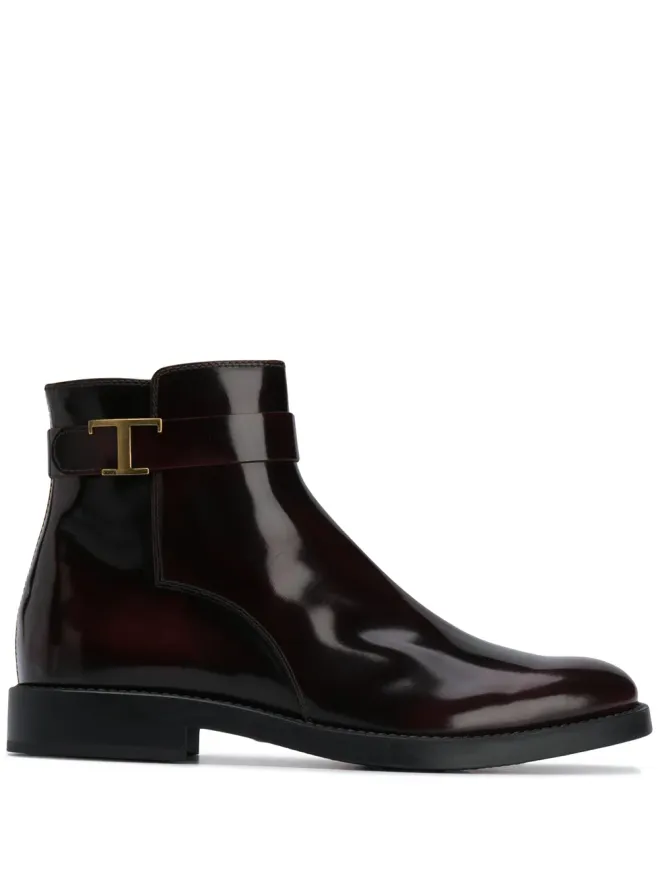 Tod's Tod's Tロゴ レザー ブーツの商品画像