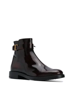 Tod's Tロゴ レザー ブーツ - サムネイル2