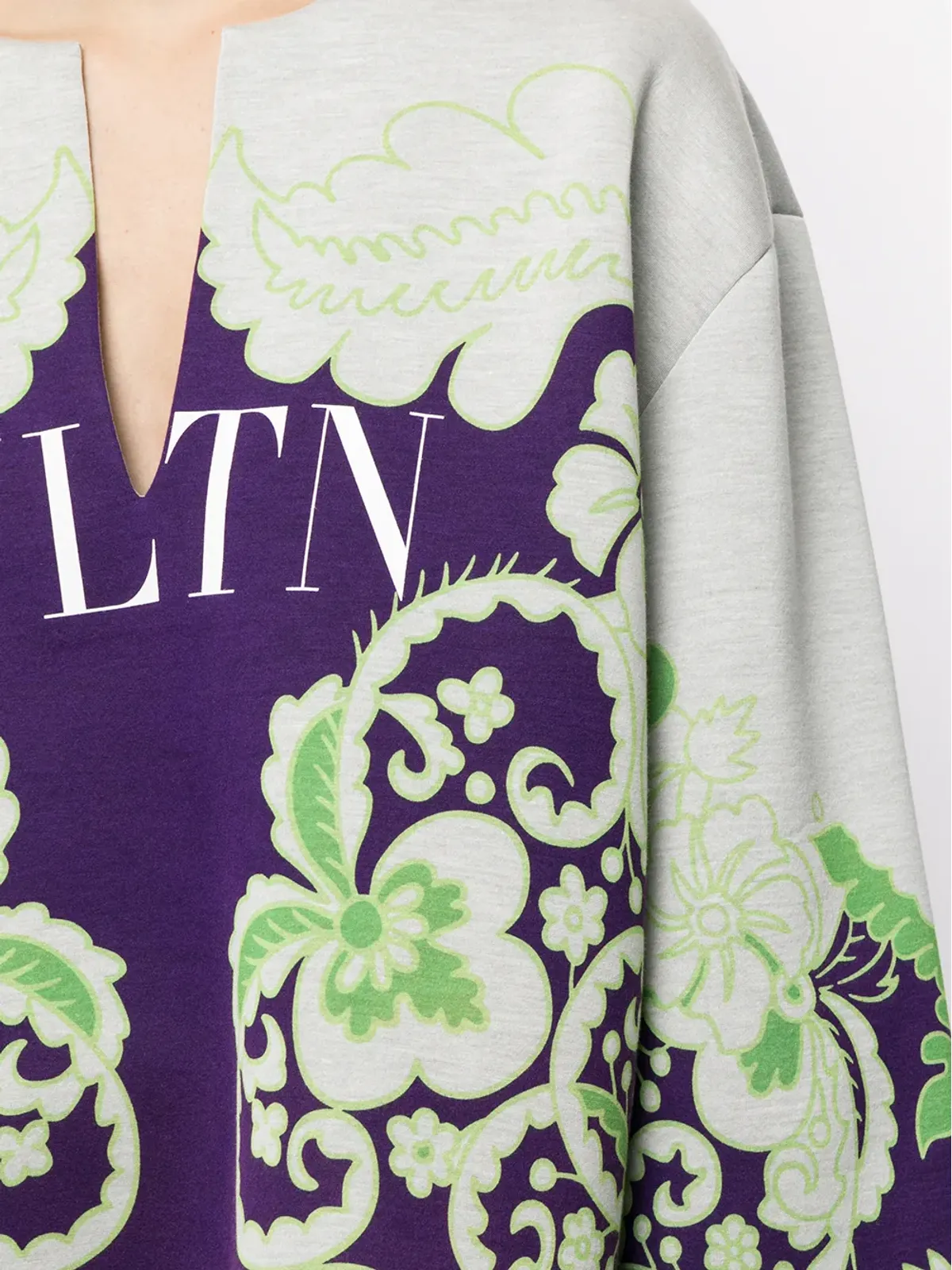 Valentino Garavani VLTN 花柄プリント スウェットシャツ - 画像5