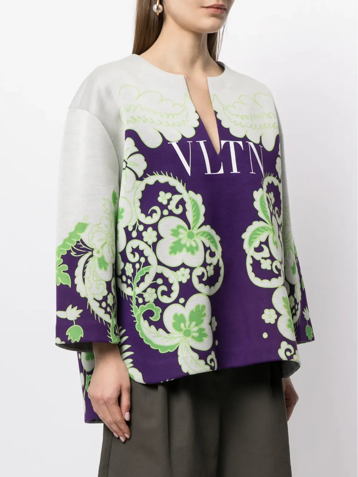 Valentino Garavani VLTN 花柄プリント スウェットシャツ - 画像3