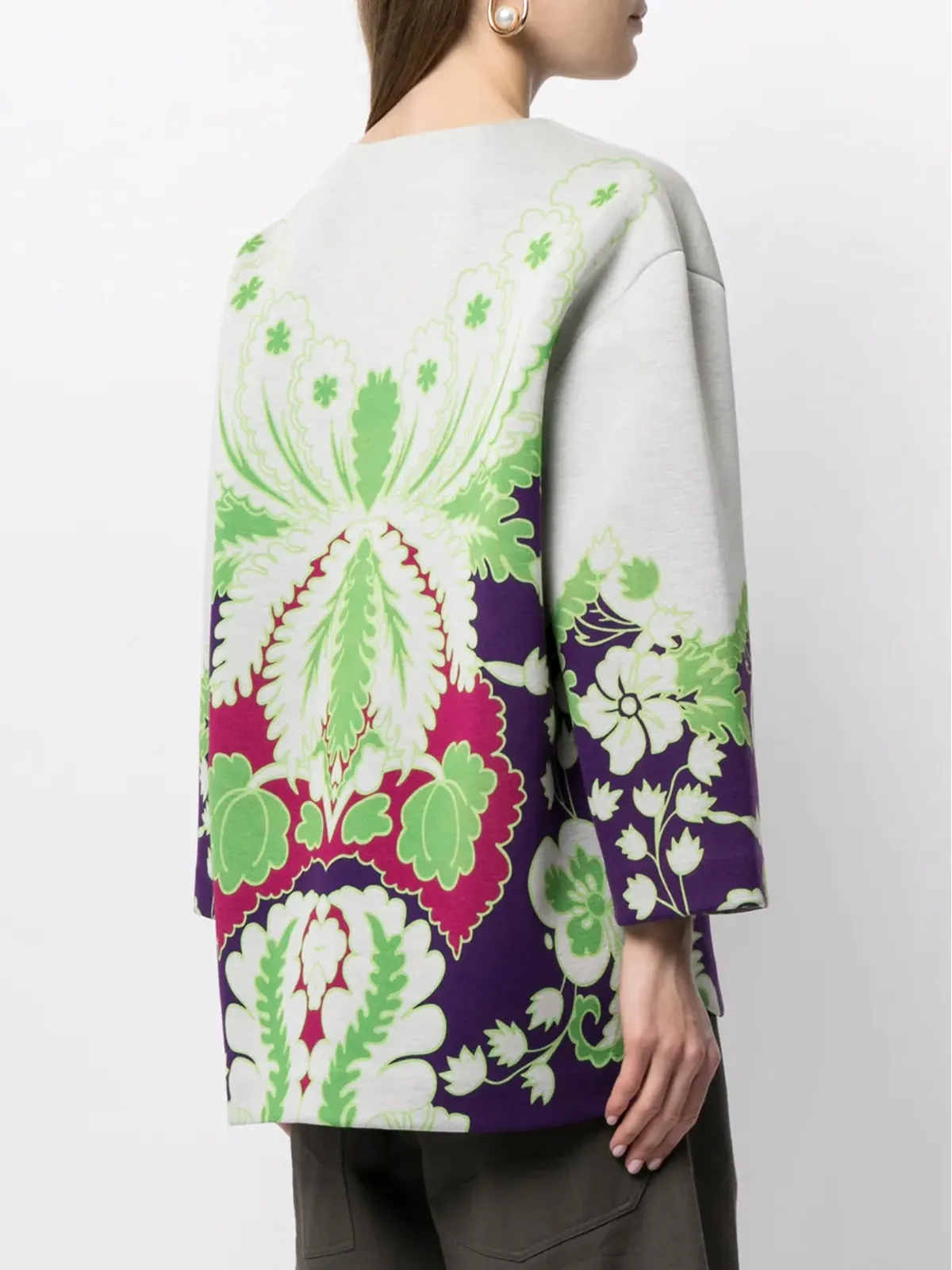 Valentino Garavani VLTN 花柄プリント スウェットシャツ - 画像4