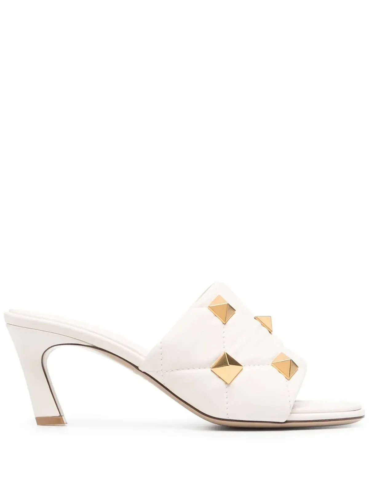 Valentino Garavani ロックスタッド キルテッド サンダル - 画像1