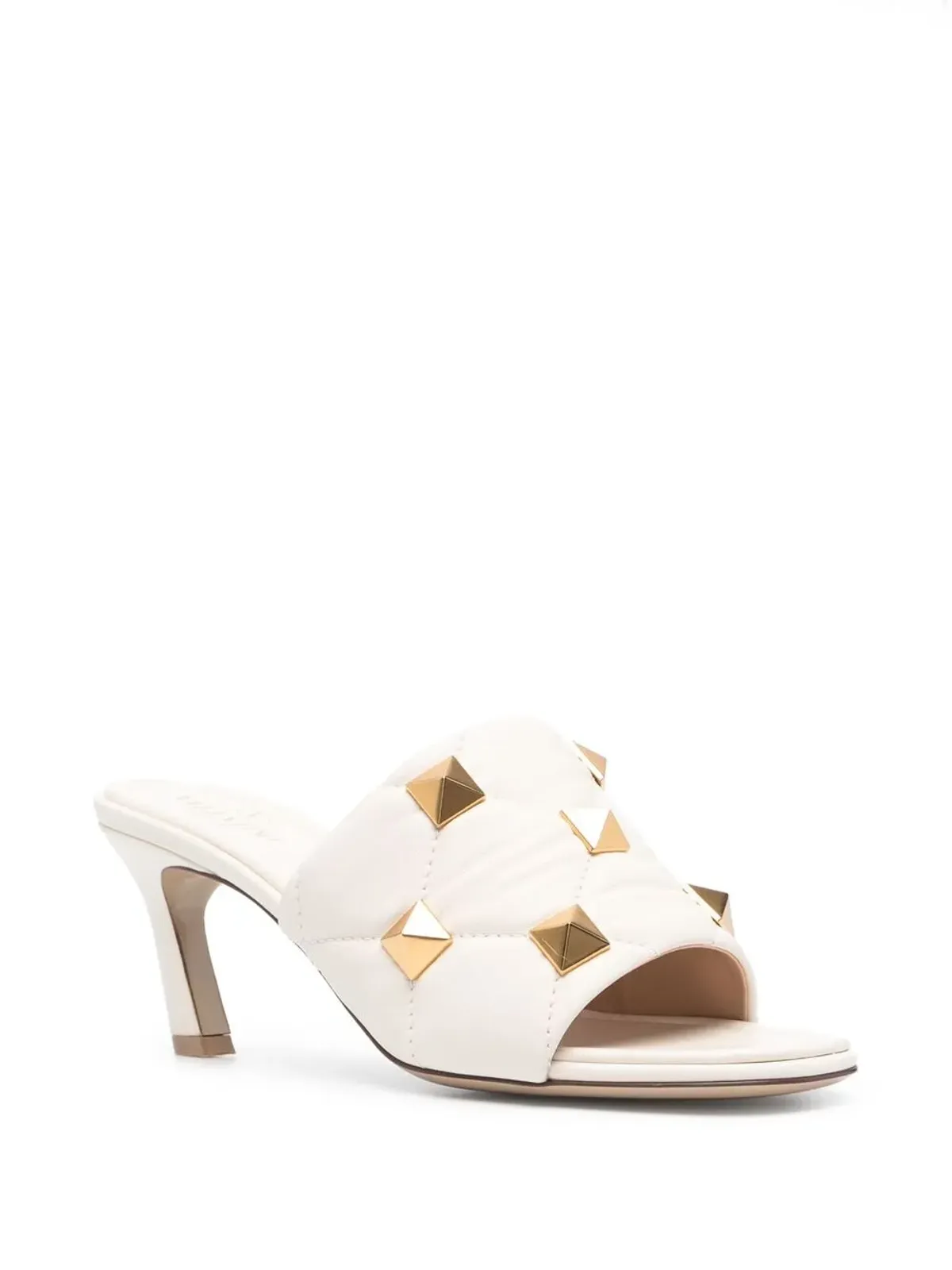 Valentino Garavani ロックスタッド キルテッド サンダル - 画像2