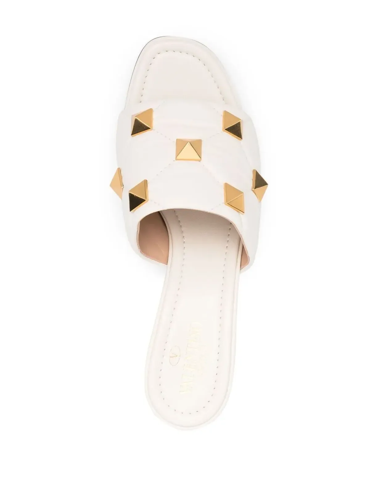Valentino Garavani ロックスタッド キルテッド サンダル - 画像4