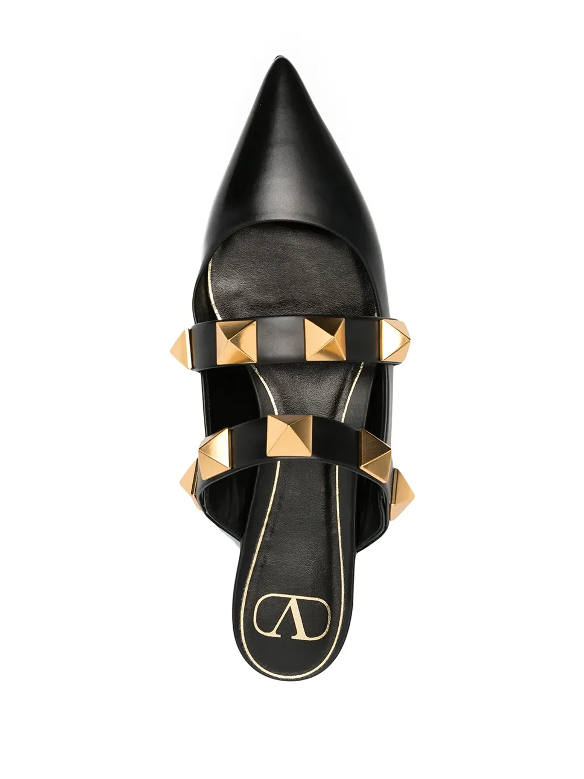 Valentino Garavani ローマンスタッド フラットミュール - 画像4