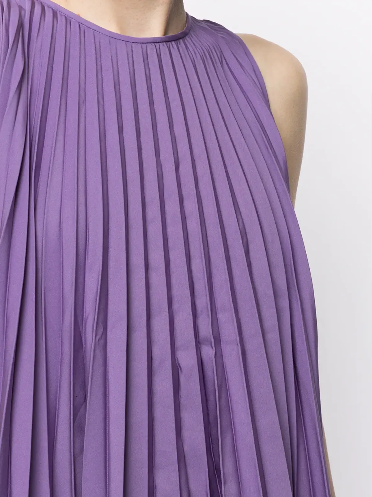Valentino Garavani プリーツ入りノースリーブミニドレス - 画像5