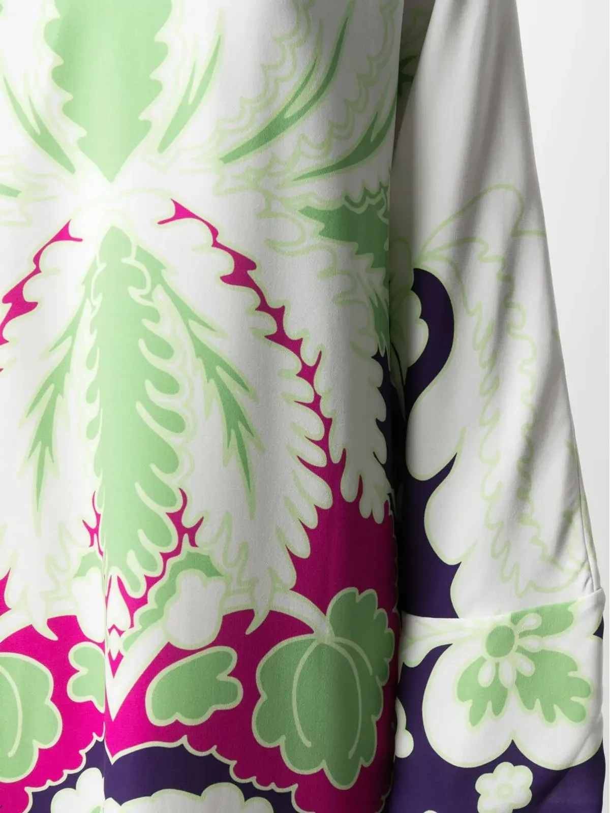 Valentino Garavani 花柄プリント シルク ミディドレス - White - 画像5