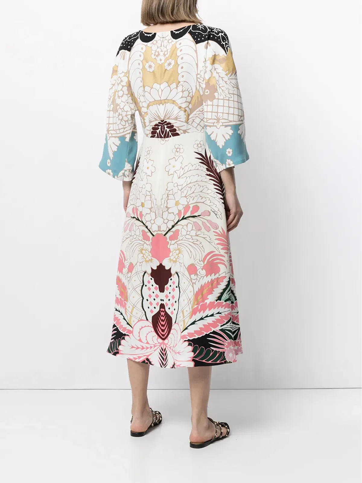 Valentino Garavani カディプリントドレス - 画像4
