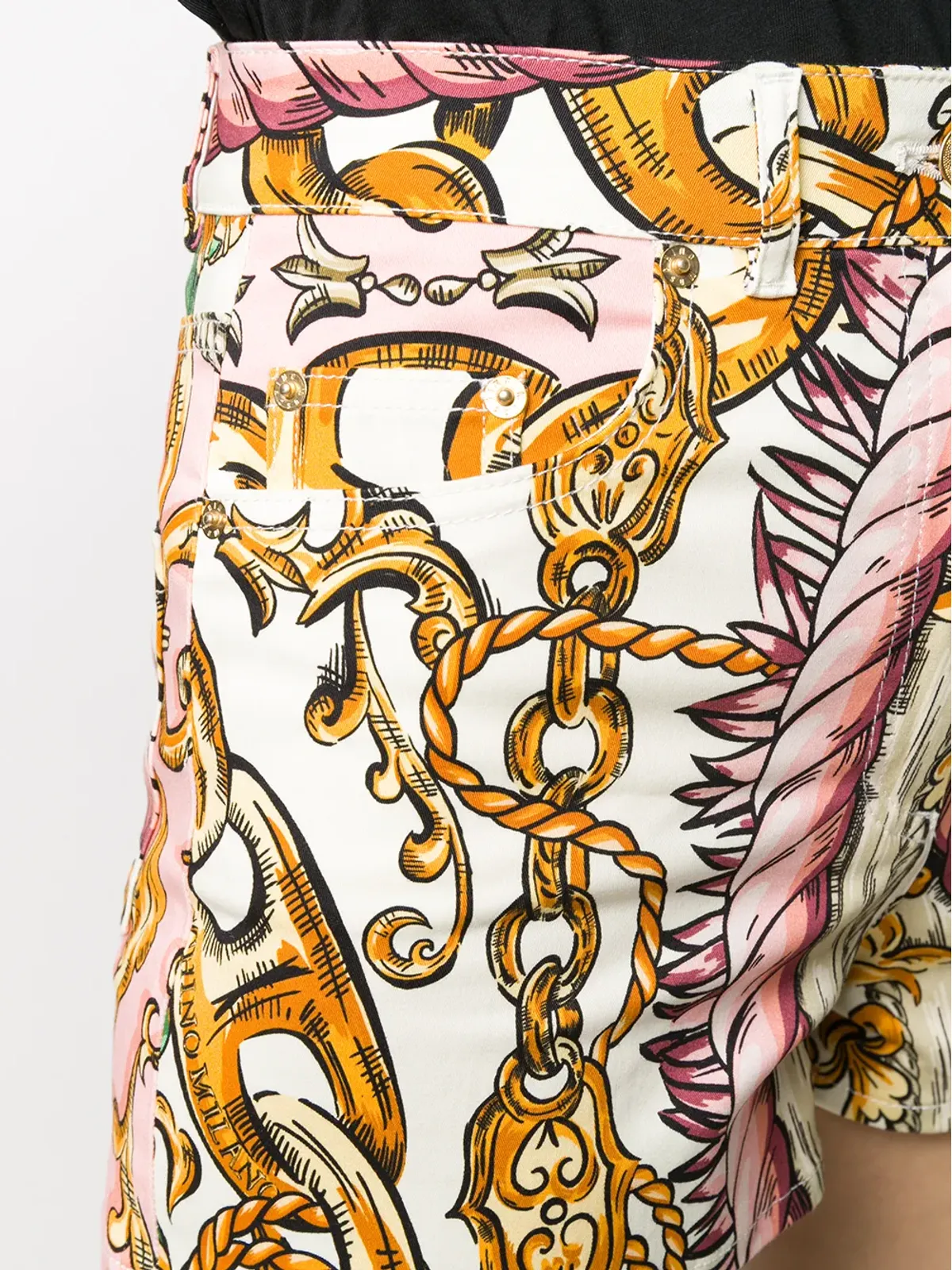 Moschino ロープとチェーン柄ショーツ - Pink - 画像5