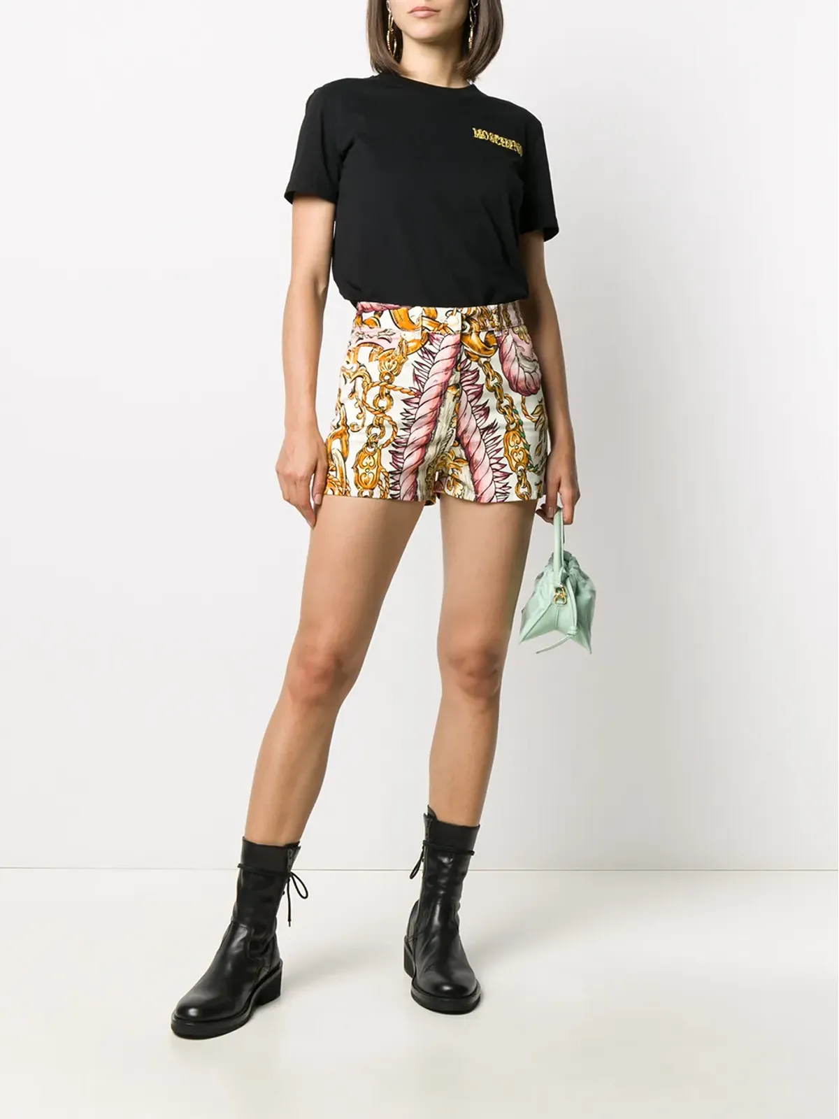 Moschino ロープとチェーン柄ショーツ - Pink - 画像2