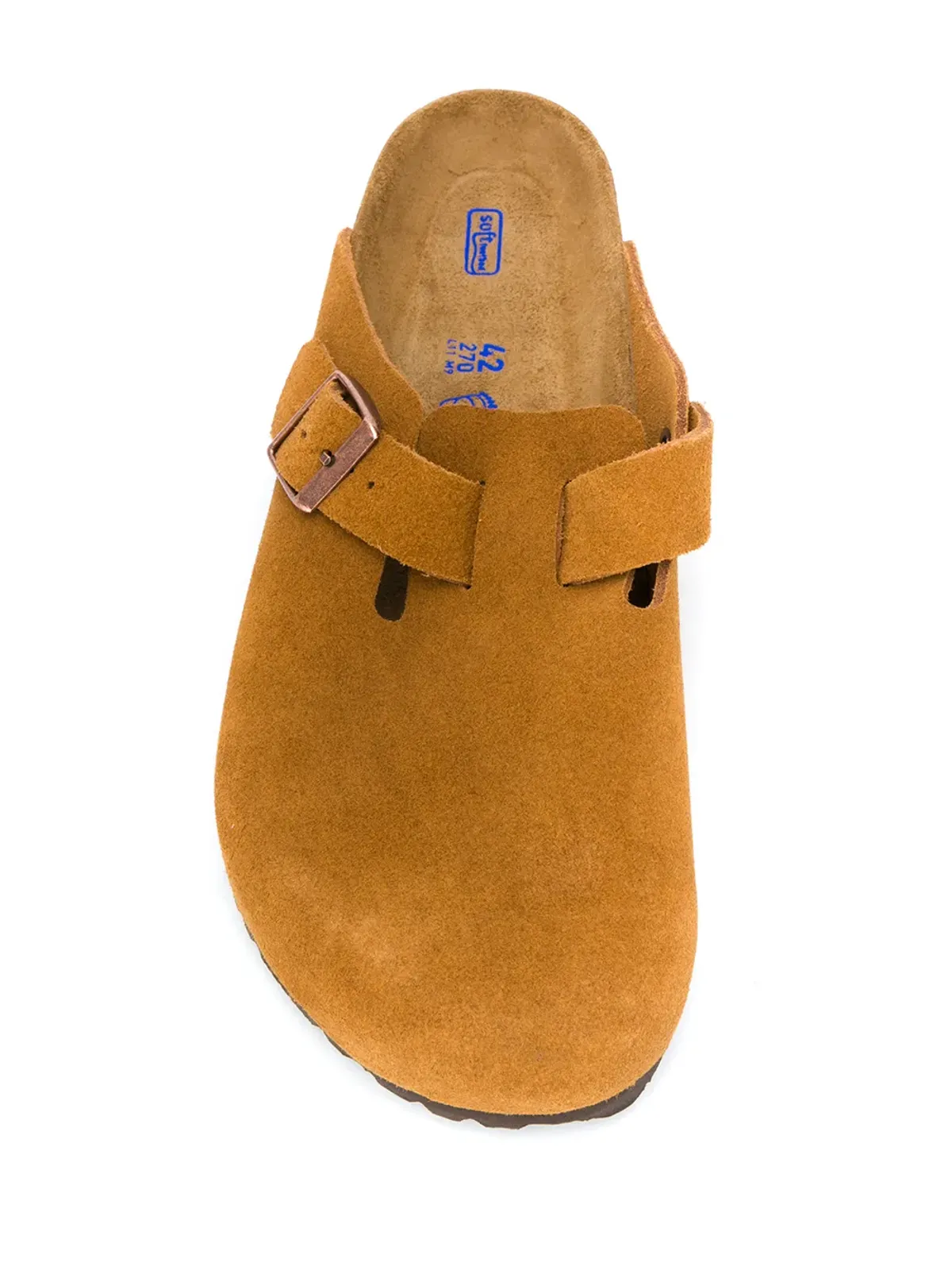 Birkenstock スウェードバックルスリッパ - 画像4