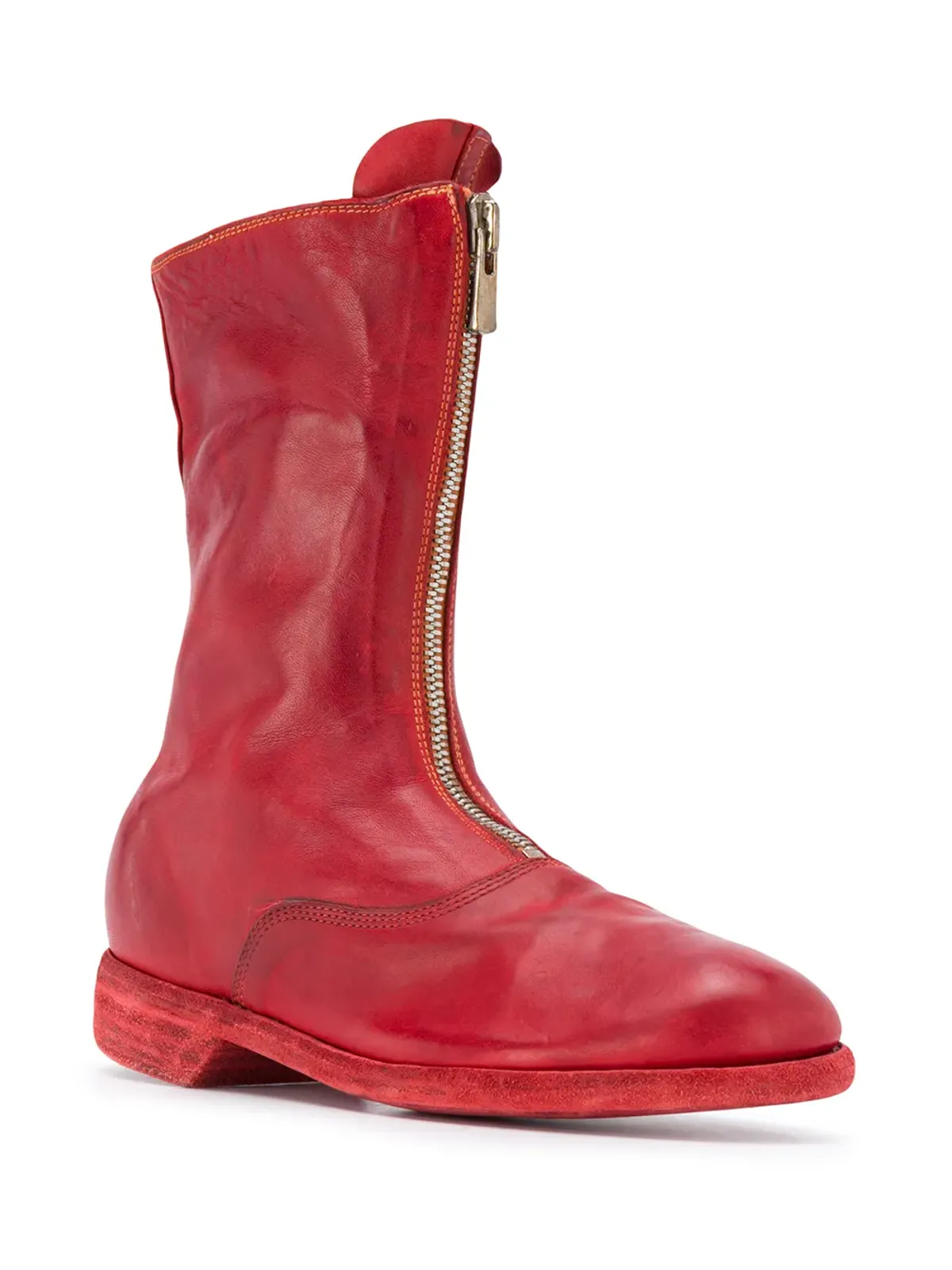 Guidi フロントジップ レザーブーツ - 画像2