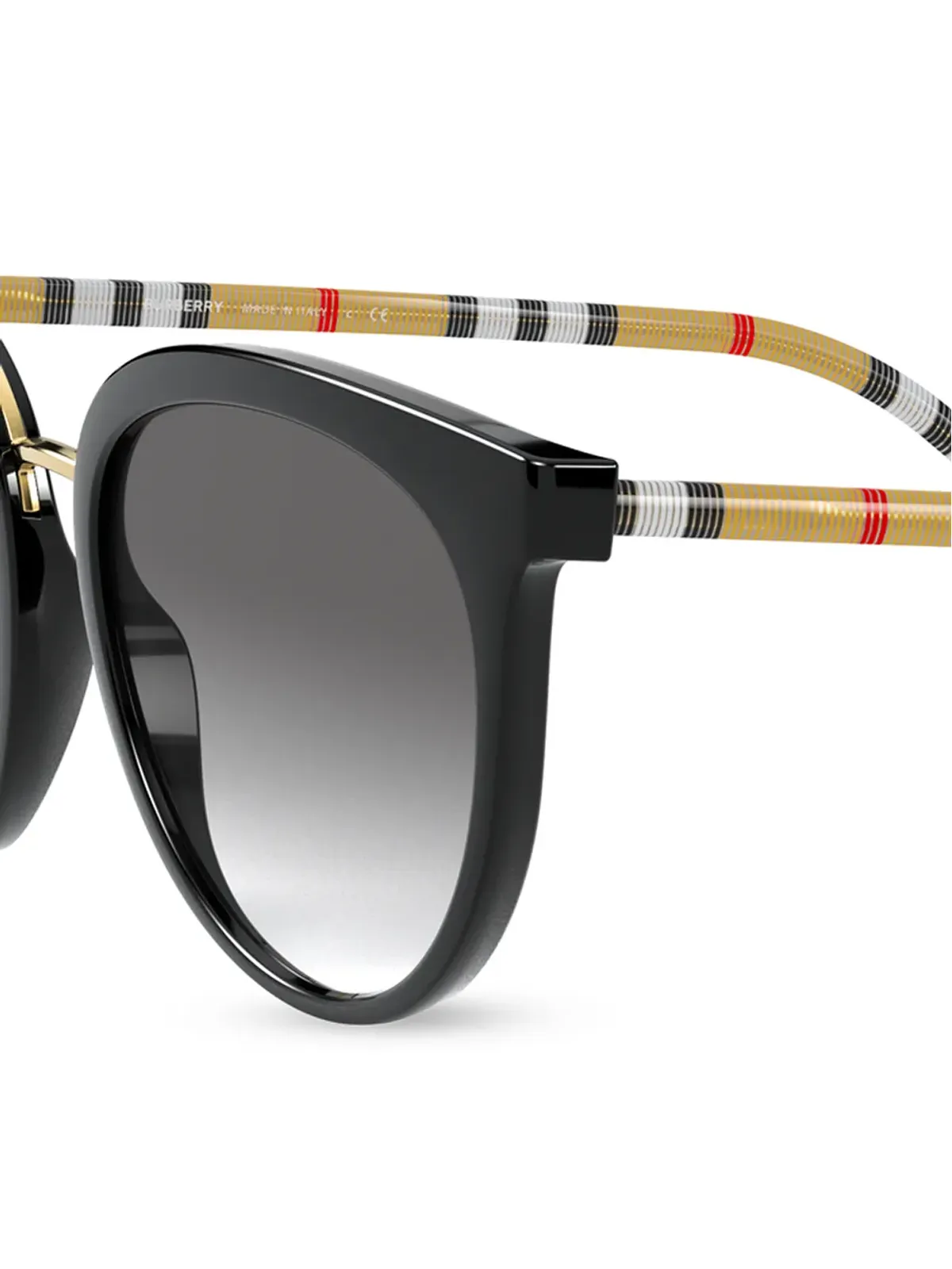 Burberry Eyewear チェック柄サングラス - 画像3