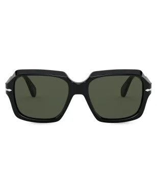 Persol ティント入りスクエアフレーム サングラス ブラック - サムネイル1