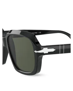 Persol ティント入りスクエアフレーム サングラス ブラック - サムネイル3