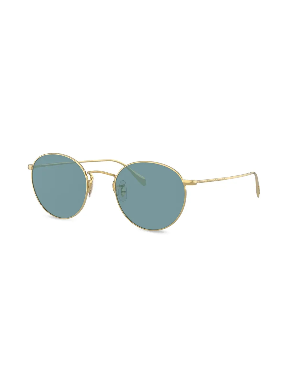 Oliver Peoples ティント付き丸型サングラス - ゴールド - 画像2