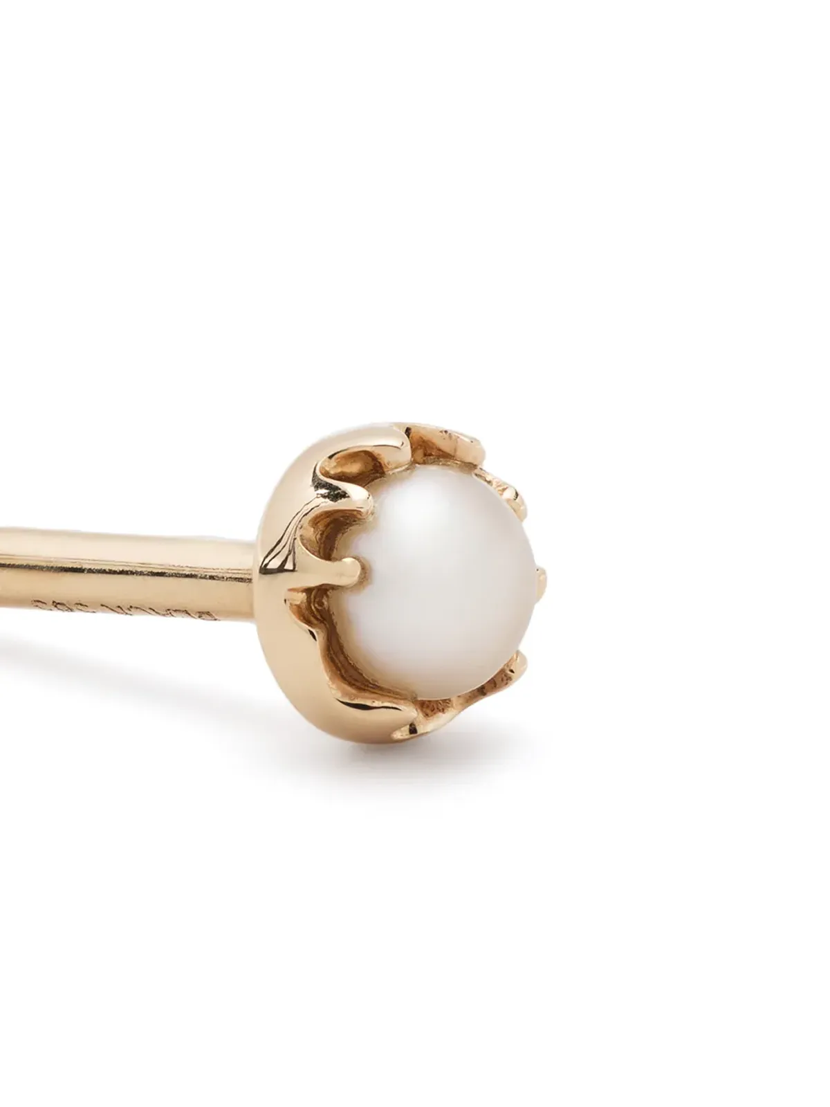 Maria Black Terre 14kt イエローゴールド パール スタッド イヤリング - 画像3