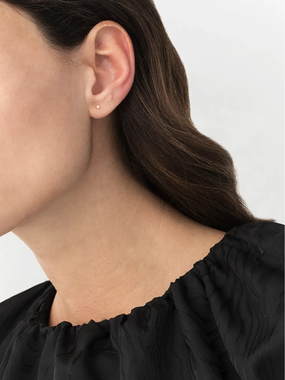 Maria Black 14kt イエローゴールド パール 2mm Gouette スタッドピアス - 画像2