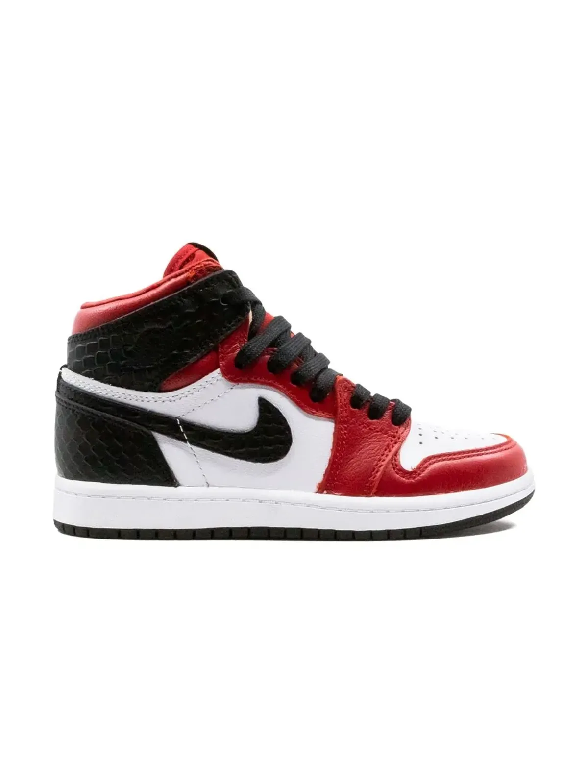 Jordan Kids エアジョーダン 1 ハイ レトロ サテンスネーク スニーカー - レッド - 画像2
