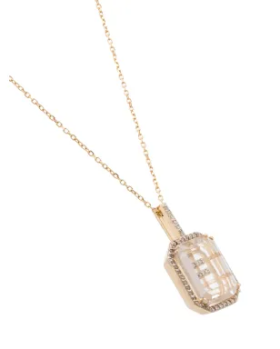 Mateo 14K イエローゴールド Fイニシャル ダイヤモンド ネックレス - サムネイル3