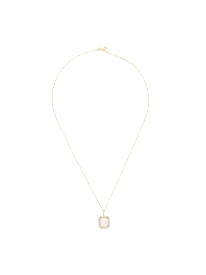 Mateo Mateo 14Kイエローゴールド ダイヤモンド B ネックレスの商品画像