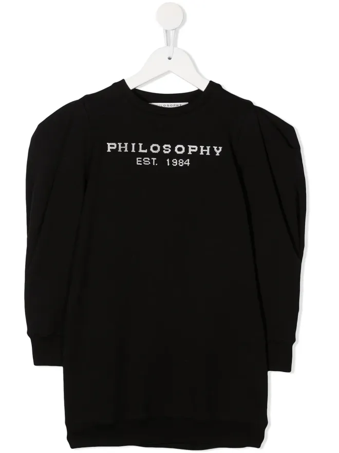 Philosophy Di Lorenzo Serafini Kids Philosophy Di Lorenzo Serafini Kids ロゴ刺繍パフスリーブスウェットの商品画像
