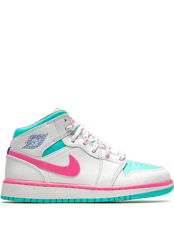 Jordan Kids Jordan Kids エアジョーダン1 ミッド デジタルピンク スニーカーの商品画像