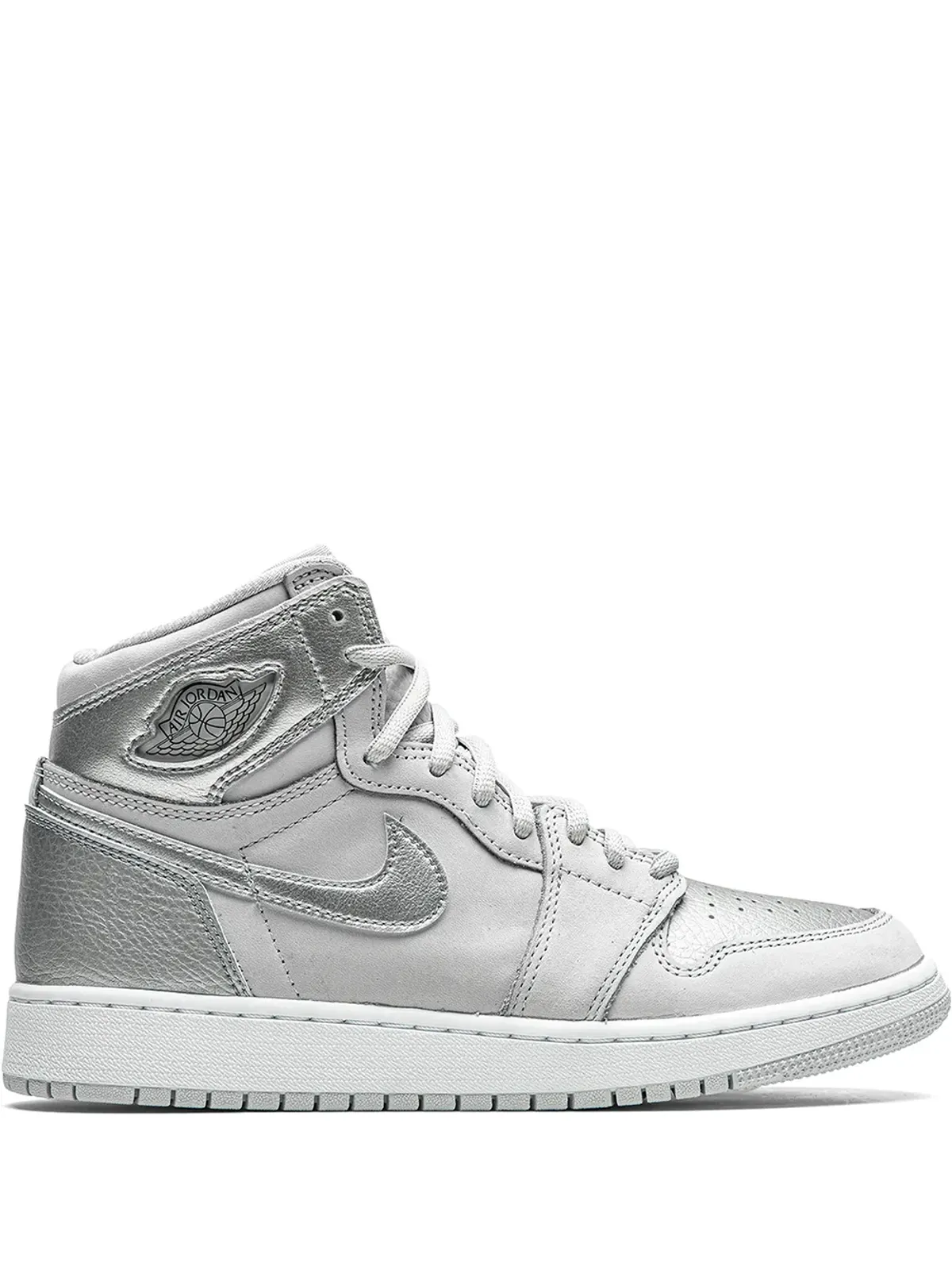 Jordan Kids エア ジョーダン 1 ハイ OG Co.Jp メタリックシルバー スニーカー - 画像1