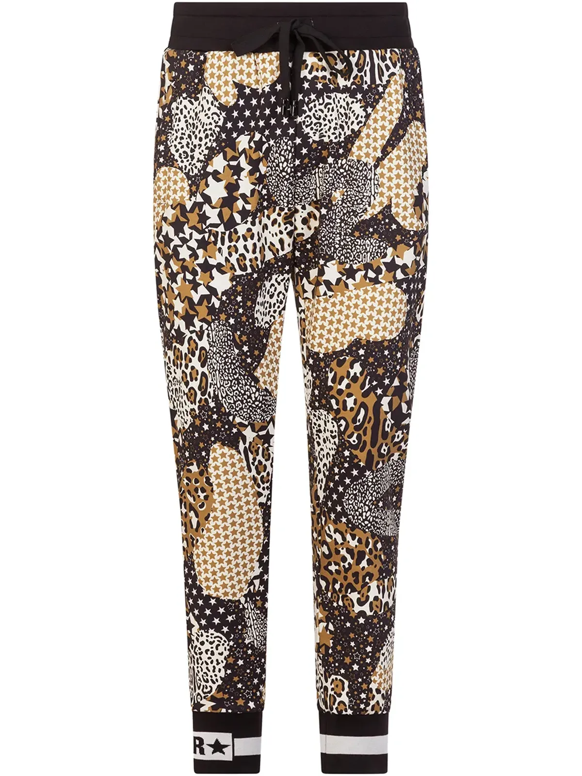 Dolce & Gabbana ミックスプリント スウェットパンツ ブラック - 画像1