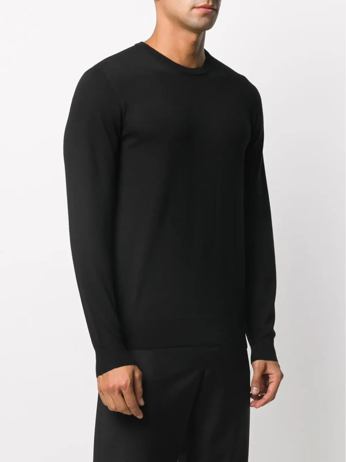 Ralph Lauren Purple Label 14GG カシミヤ混ニットセーター（クルーネック／長袖） - 画像3