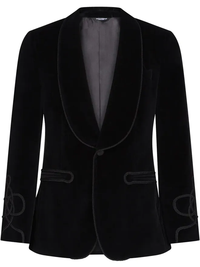 Dolce & Gabbana Dolce & Gabbana シングルブレスト ベルベット タキシードジャケットの商品画像