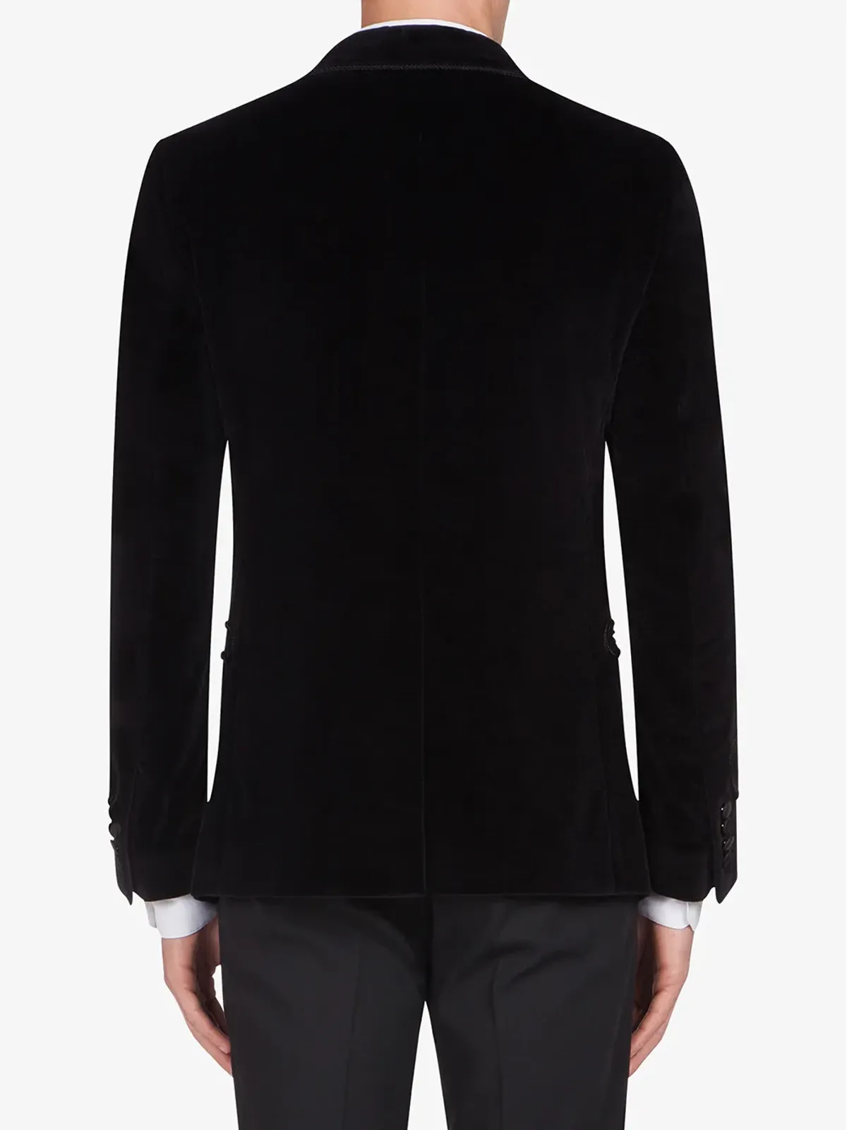 Dolce & Gabbana シングルブレスト ベルベット タキシードジャケット - 画像4