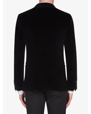 Dolce & Gabbana シングルブレスト ベルベット タキシードジャケット - サムネイル4