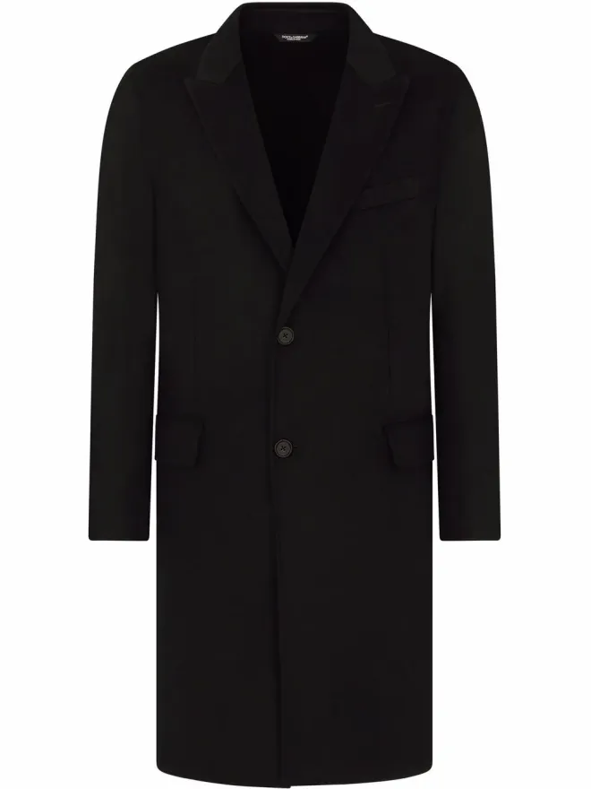 Dolce & Gabbana Dolce & Gabbana シングルブレスト カシミヤコート（ブラック）の商品画像