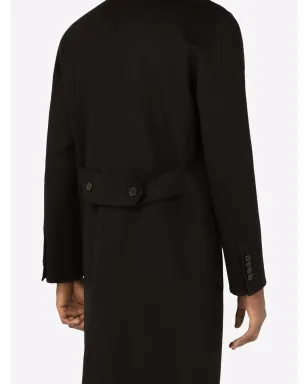 Dolce & Gabbana シングルブレスト カシミヤコート（ブラック） - サムネイル5